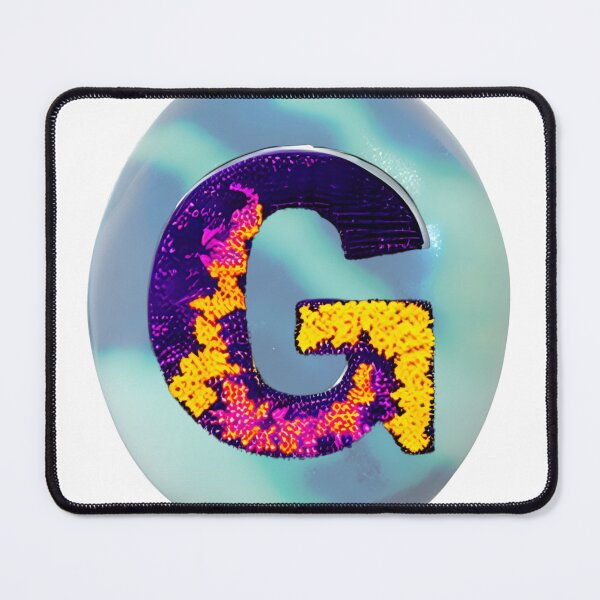 Item preview, letter G, monogram 2. typography collage. ABC art. gift designed and sold by Minibubb.