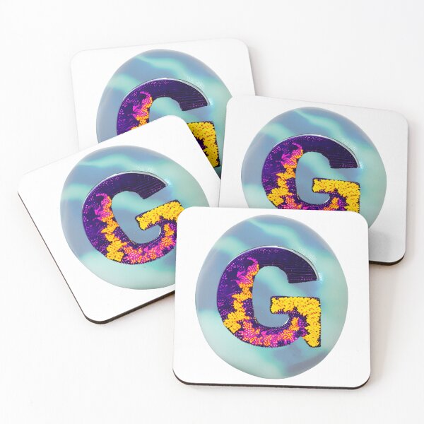 Item preview, letter G, monogram 2. typography collage. ABC art. gift designed and sold by Minibubb.