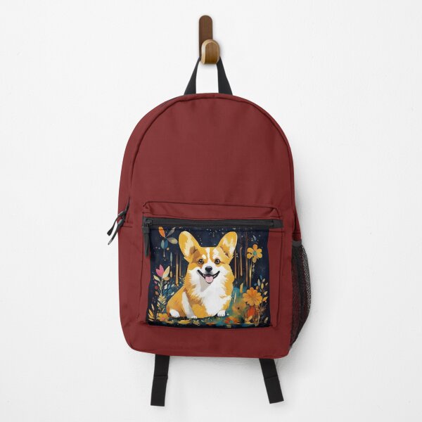 Item preview, A corgi dog among mysterious flowers. designed and sold by Natalia-Vlad.
