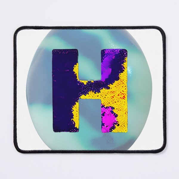 Item preview, letter H, monogram 2. typography collage. ABC art. gift designed and sold by Minibubb.