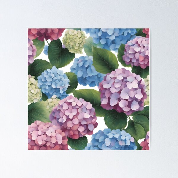 Item preview, Colorful Hydrangeas designed and sold by Flamprincesss.