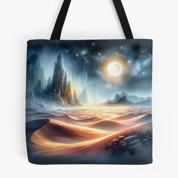 Item preview, Magical Moon in the Desert City #55 Throw Pillow designed and sold by LLdreams.