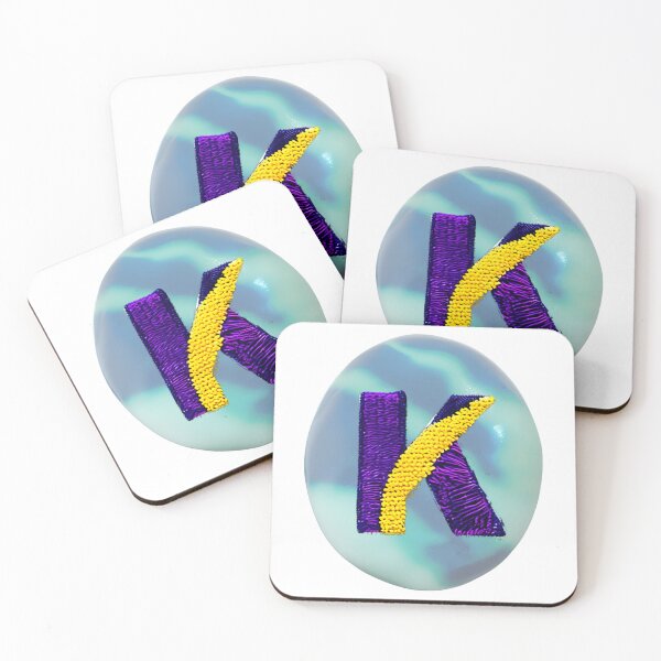 Item preview, letter K, monogram 2. typography collage. ABC art. gift designed and sold by Minibubb.