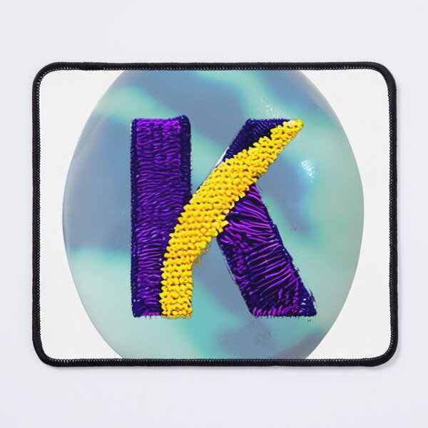 Item preview, letter K, monogram 2. typography collage. ABC art. gift designed and sold by Minibubb.