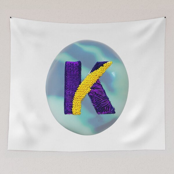 Item preview, letter K, monogram 2. typography collage. ABC art. gift designed and sold by Minibubb.