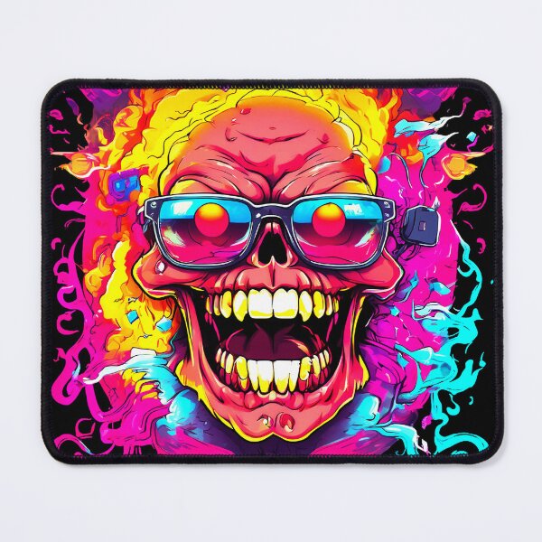 Item preview, Screaming Skull Mad Boy - Neon UV Light designed and sold by Lososko.