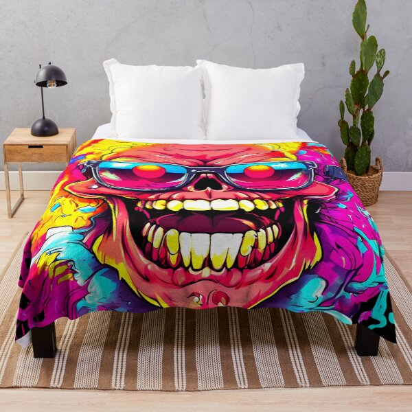 Item preview, Screaming Skull Mad Boy - Neon UV Light designed and sold by Lososko.