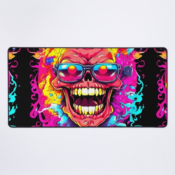 Item preview, Screaming Skull Mad Boy - Neon UV Light designed and sold by Lososko.