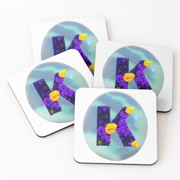 Item preview, letter K, monogram 2. typography collage. ABC art. gift designed and sold by Minibubb.