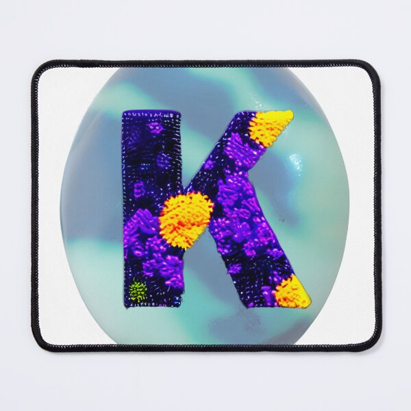 Item preview, letter K, monogram 2. typography collage. ABC art. gift designed and sold by Minibubb.