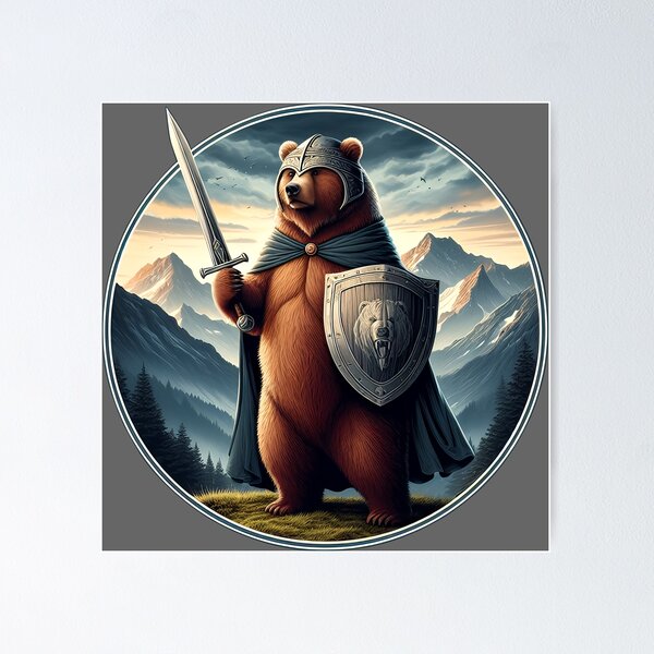 Item preview, MEDIEVAL BEAR - #666666 designed and sold by Marlon Oseguera.