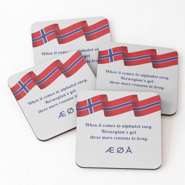 Item preview, When it Comes to Alphabet Envy, Norwegian's got Three More Reasons to Brag: Æ Ø Å designed and sold by Artmugic.