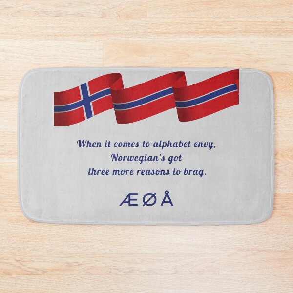 Item preview, When it Comes to Alphabet Envy, Norwegian's got Three More Reasons to Brag: Æ Ø Å designed and sold by Artmugic.