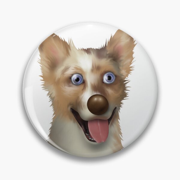Item preview, Australian Red Merle Shepherd Cartoon Dog designed and sold by mistersmileyfac.