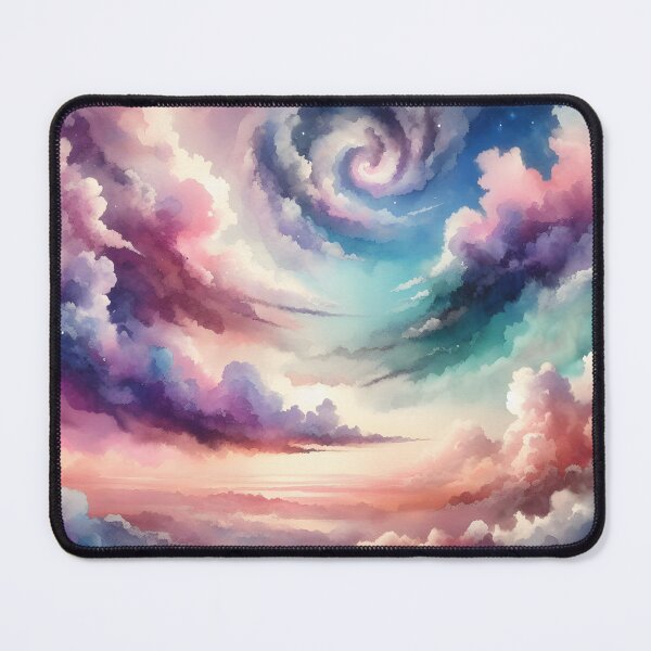 Item preview, Magical Water-Colored Clouds #56 Throw Pillow designed and sold by LLdreams.