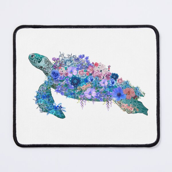 Item preview, Sea Turtle Flowers Gift For Sea Turtle Enthusiast designed and sold by Harpiaart.