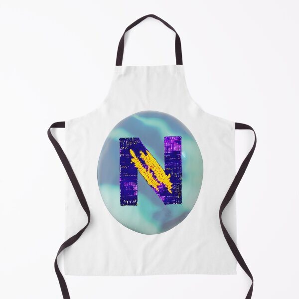 Item preview, letter N, monogram 2. typography collage. ABC art. gift designed and sold by Minibubb.