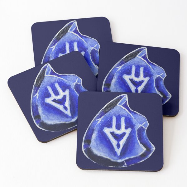 Item preview, Handpainted Dragoon Job Stone FFXIV designed and sold by jelly hearts.