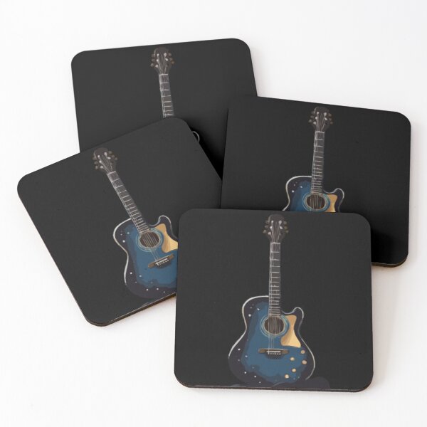 Item preview, Apply a watercolor effect to a guitar silhouette, creating a splatter of vibrant colors designed and sold by Mygifts93.