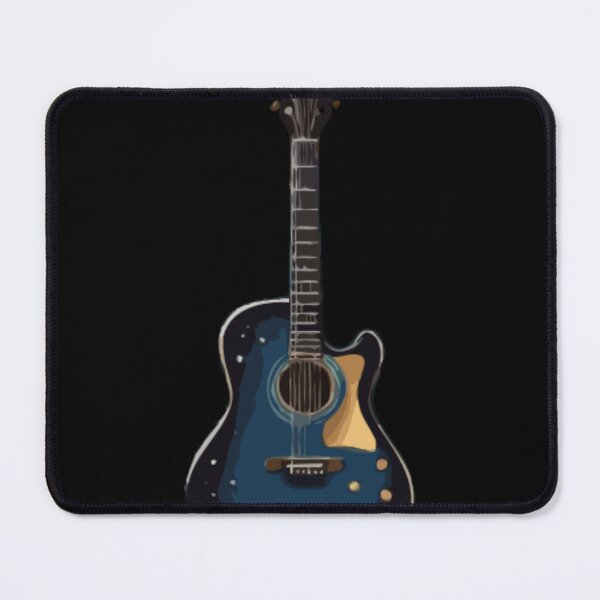 Item preview, Apply a watercolor effect to a guitar silhouette, creating a splatter of vibrant colors designed and sold by Mygifts93.