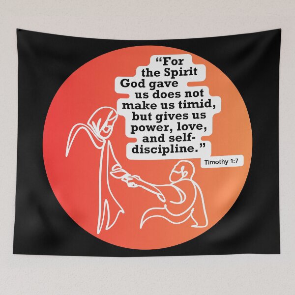 Item preview, Bible Verses For Strength - Timothy 1:7 designed and sold by SpartanDStore.