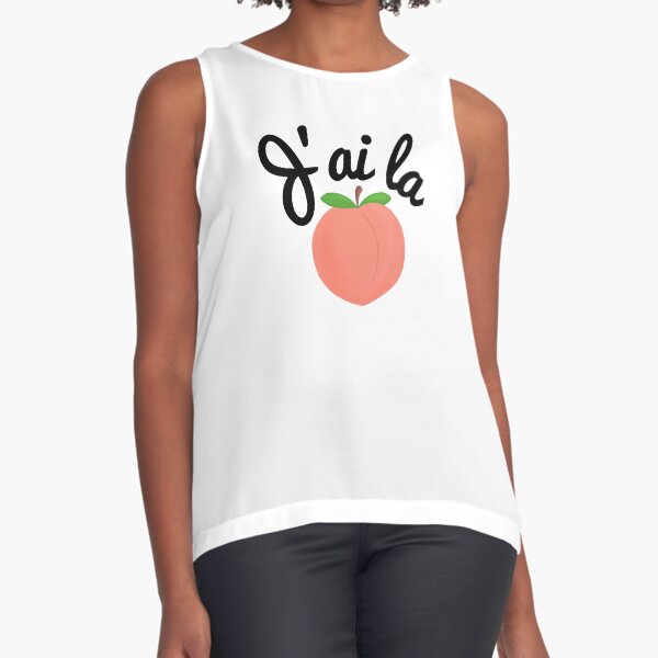 Item preview, J'ai la pêche - I'm Feeling Peachy in French designed and sold by Francophile.