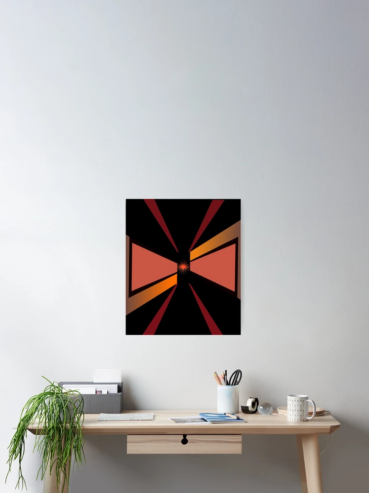 Thumbnail 2 of 3, Poster, Abstract Vector Corridor designed and sold by RGSMOOTHFINGER.