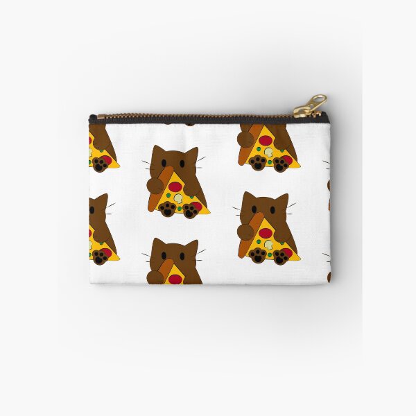 Item preview, Brown cat with his pizza designed and sold by Stardewwlove.