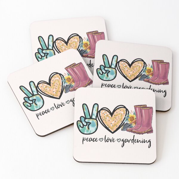 Item preview, Peace, Love, and Gardening designed and sold by Compass and a Camera.