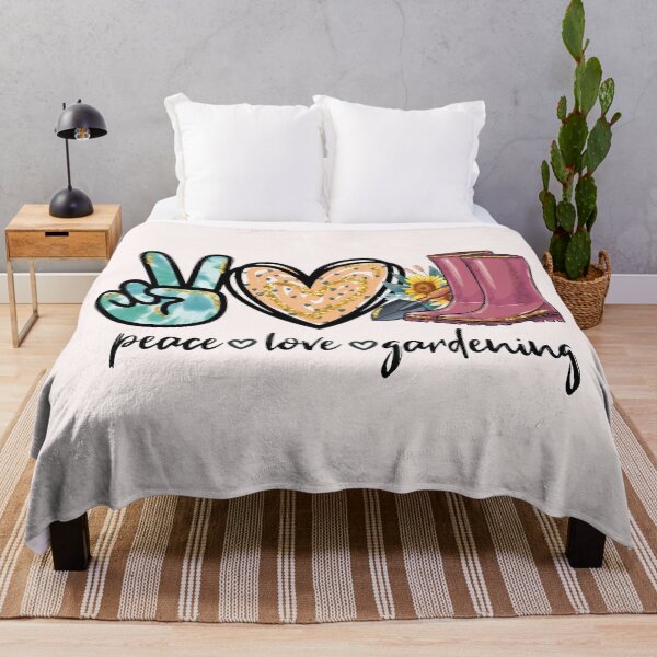 Item preview, Peace, Love, and Gardening designed and sold by Compass and a Camera.