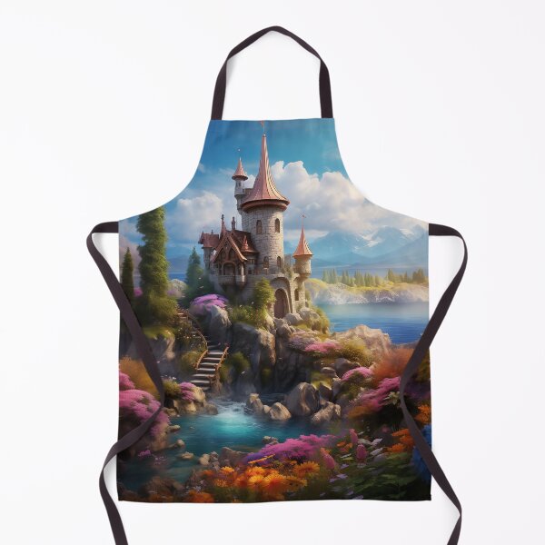 Item preview, Fairytale castle by the lake designed and sold by Smart Art 42.