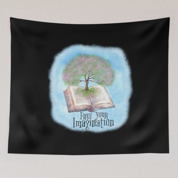 Item preview, Free Your Imagination - Book & Tree designed and sold by SeledineArt.