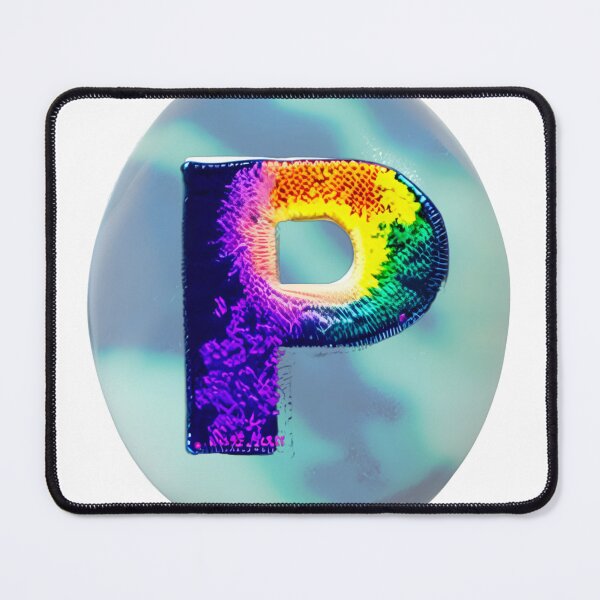 Item preview, letter P, monogram 2. typography collage. ABC art. gift designed and sold by Minibubb.