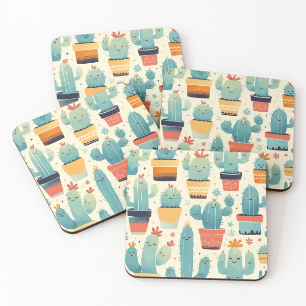 Item preview, Cute Cactus Digital Seamless Pattern, Succulent designed and sold by sereneprint.