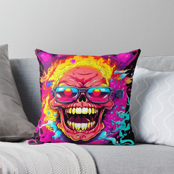 Item preview, Screaming Skull Mad Boy - Neon UV Light designed and sold by Lososko.