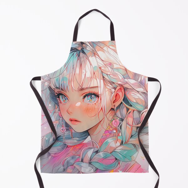 Item preview, Candy-Colored Braids Anime Girl designed and sold by bubblegoth.