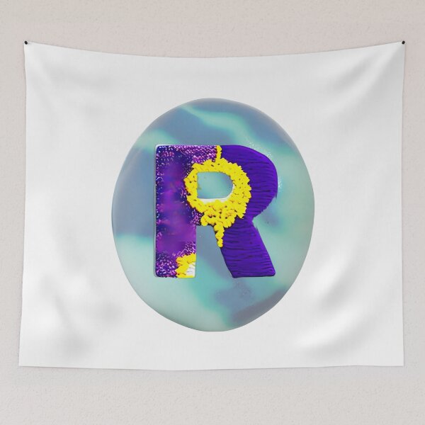 Item preview, letter R, monogram 2. typography collage. ABC art. gift designed and sold by Minibubb.