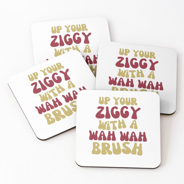 Item preview, All I Wanna Do - Up Your Ziggy Gold and Maroon designed and sold by NoMoreLateFees.
