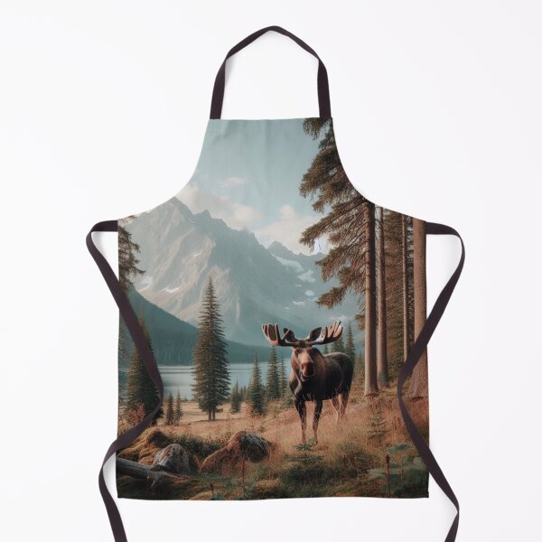 Item preview, Forest Monarch - Moose's Stalwart Stance Amidst Towering Trees designed and sold by ProgressMagnet.