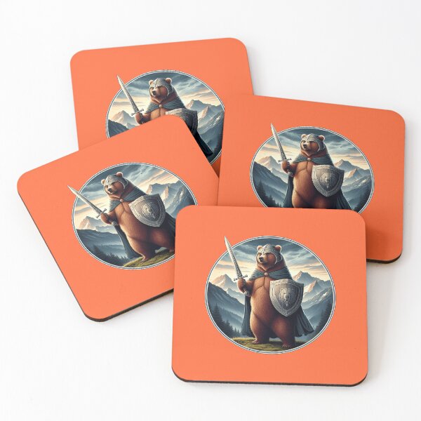 Item preview, MEDIEVAL BEAR - #FF6633 designed and sold by Marlon Oseguera.