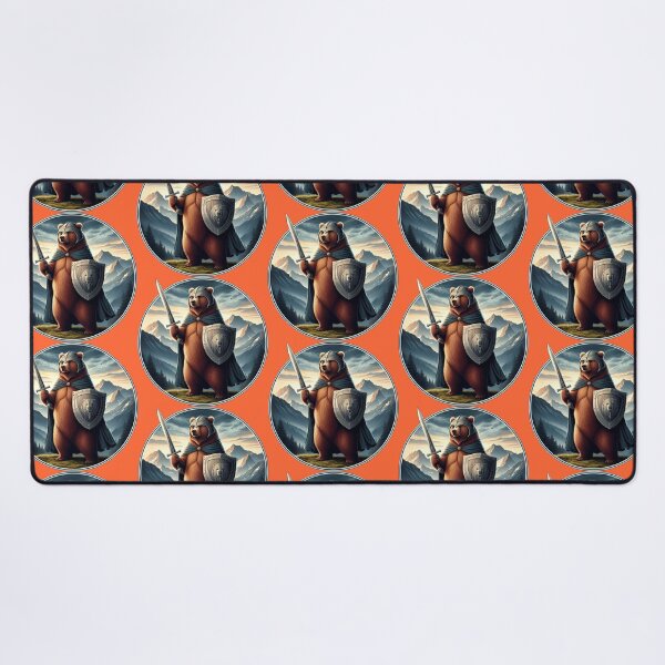 Item preview, MEDIEVAL BEAR - #FF6633 designed and sold by Marlon Oseguera.