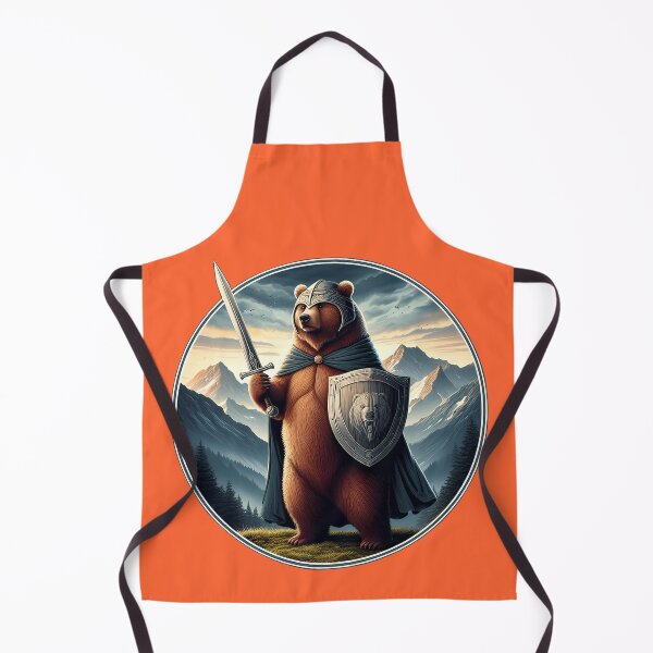 Item preview, MEDIEVAL BEAR - #FF6633 designed and sold by Marlon Oseguera.