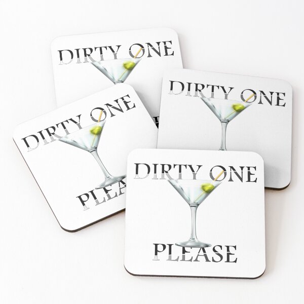 Item preview, DIRTY ONE PLEASE I LIKE IT DIRTY MARTINI MATS, MUGS, PRINTS & CLOCKS designed and sold by Usrbrands.