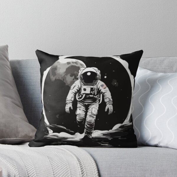 Item preview, In the inky blackness of space, the silhouette of a solitary astronaut floating designed and sold by Mygifts93.