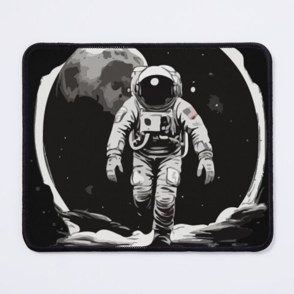 Item preview, In the inky blackness of space, the silhouette of a solitary astronaut floating designed and sold by Mygifts93.