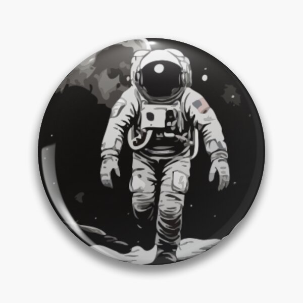 Item preview, In the inky blackness of space, the silhouette of a solitary astronaut floating designed and sold by Mygifts93.
