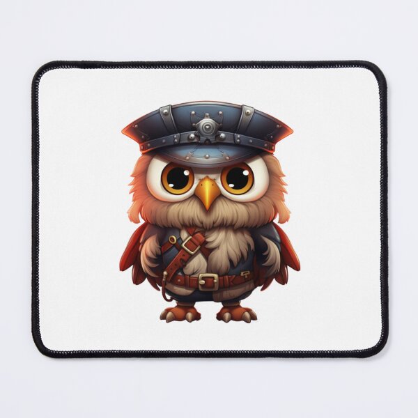 Item preview, Kawaii Owl Pirate designed and sold by KawaiiArtStyle.