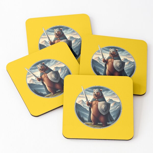 Item preview, MEDIEVAL BEAR - #FFCC00 designed and sold by Marlon Oseguera.