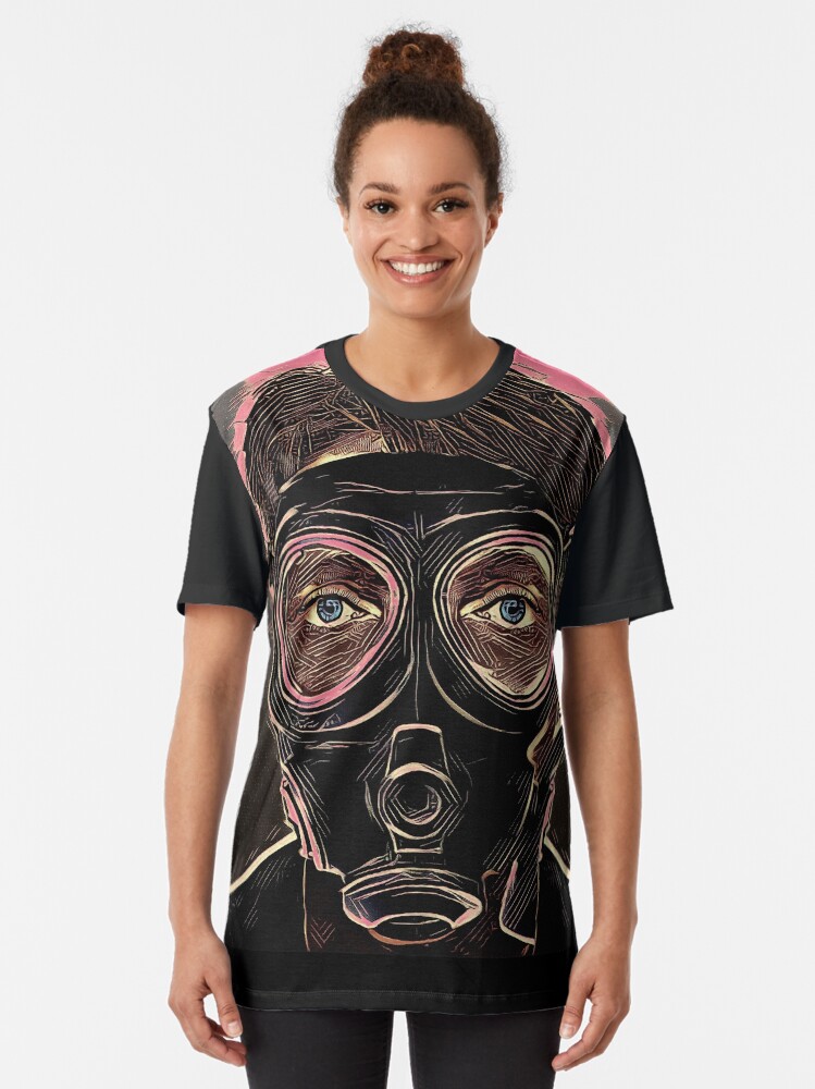 Alternative Ansicht von INFERNO MASK DOWNFALL Grafik T-Shirt
