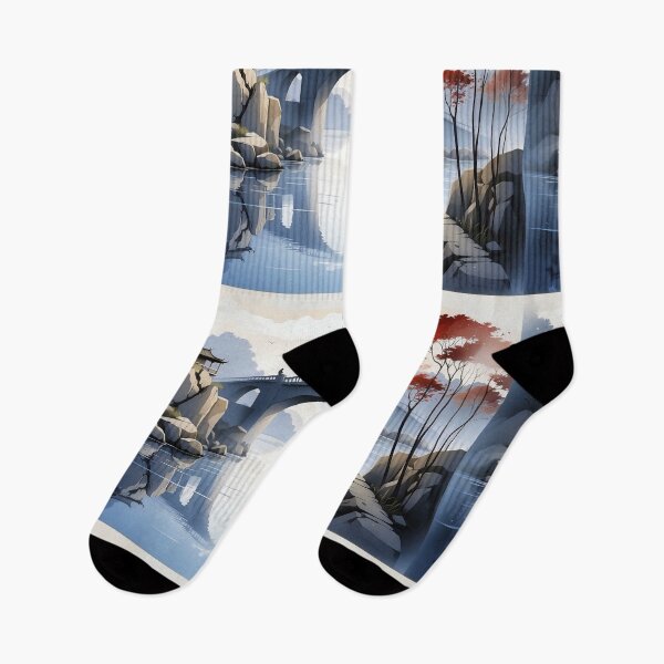 Item preview, Tranquil Bridge: A Harmony of Nature designed and sold by ArtComixHaven.